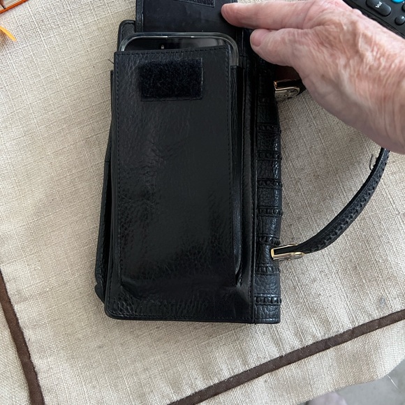 Brighton Black leather textured hand bag - Picture 17 of 17